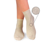 Chaussettes Courtes Lin Ecru