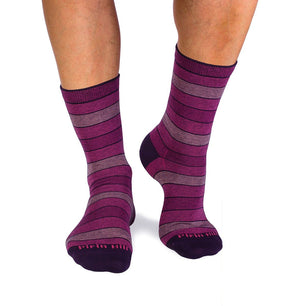 Chaussettes Coton pur Rayures Rose