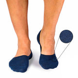 Socquettes Invisibles Lin Bleu foncé