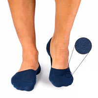 Socquettes Invisibles Lin Bleu foncé