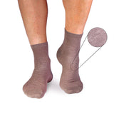 Chaussettes Courtes Lin Gris