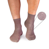 Chaussettes Courtes Lin Gris