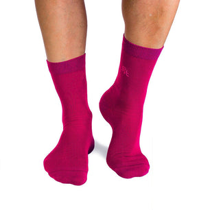 Chaussettes Coton pur Fuchsia