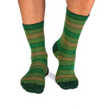 Chaussettes Coton pur Rayures Vert