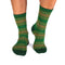 Chaussettes Coton pur Rayures Vert