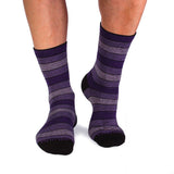 Chaussettes Coton pur Rayures Violet
