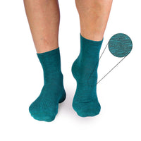 Chaussettes Courtes Lin Pétrole