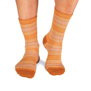 Chaussettes Coton pur Rayures Jaune
