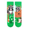 Chaussettes Arty Ratons Laveurs Amoureux - Vert