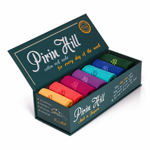 Semainier Coton pur Arc-en-ciel
