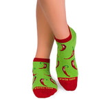 Socquettes Coton Piments rouges Vert