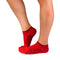 Socquettes Coton Classiques Motos Rouge