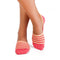 Socquettes invisibles Rayures Corail