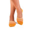 Socquettes invisibles Rayures Jaune