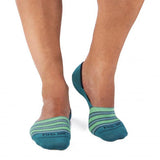 Socquettes invisibles Rayures Turquoise