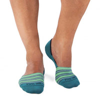 Socquettes invisibles Rayures Turquoise