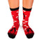 Chaussettes Coton Cœurs Rouge
