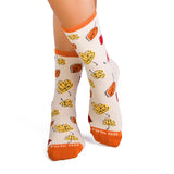 Chaussettes Enfants Feuilles - Ecru