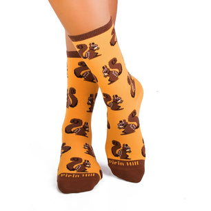 Chaussettes Enfants Écureuil - Jaune