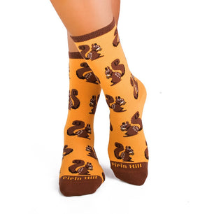 Chaussettes Coton Écureuil Jaune