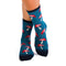 Chaussettes Coton Champignons Pétrole