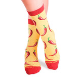 Chaussettes Coton Piments rouges Jaune