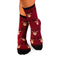 Chaussettes Coton Cerf Bordeaux