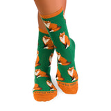 Chaussettes Coton Renard Vert