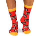 Chaussettes Coton Rétro Cassette Corail