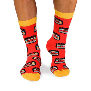 Chaussettes Coton Rétro Cassette Corail