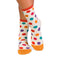 Chaussettes Bambou Pois Ecru
