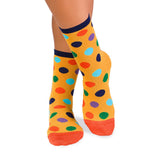 Chaussettes Bambou Pois Jaune