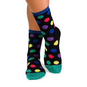 Chaussettes Bambou Pois Noir