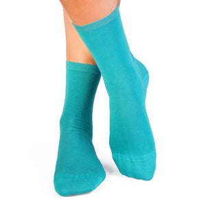 Chaussettes Bambou fin Turquoise clair