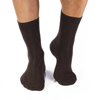 Chaussettes Laine mérinos Marron foncé