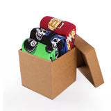 Coffret de 3 paires de Chaussettes Coton Rock Bière Crâne Billes