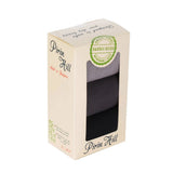 Coffret de 3 paires de Chaussettes Bambou Gris Anthracite Noir
