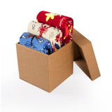 Coffret de 3 paires de Chaussettes Enfants Coton fin Vie marine Homards Libellules Étoiles de mer