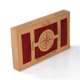 Coffret Laine mérinos Homme Chaussettes + Écharpe Côtes Bordeaux