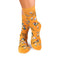 Chaussettes Bambou fin Fleurs & Oiseaux - Moutarde