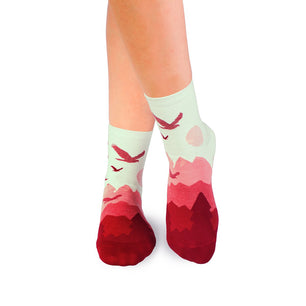 Chaussettes courtes Coton fin Vol Bordeaux