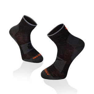 Chaussettes Randonnée Légères courtes Anthracite