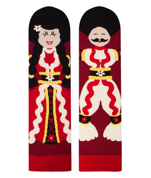 Chaussettes Arty Pijo et Penda Bordeaux