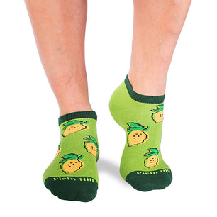 Socquettes Coton Citron Vert