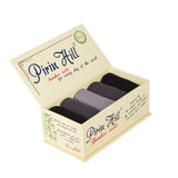 Coffret 5 paires Bambou Noir Anthracite Gris