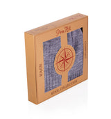 Coffret Laine mérinos Homme Bonnet + Écharpe + Chaussettes Côtes Gris