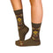 Chaussettes Laine mérinos Motif ethnique Marron clair