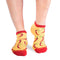 Socquettes Coton Piments rouges Jaune