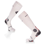 Mi-bas Compression Blanc - Gris