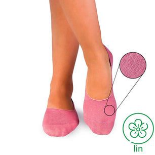 Socquettes Invisibles Lin Rose cendré
